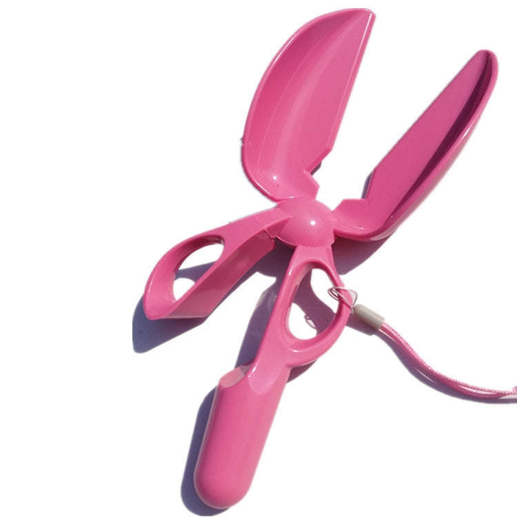 Dog Cat Pit Picker Pet Manure Picker Scissor Type Poop Shovel Pet Cleaning Products(Pink)