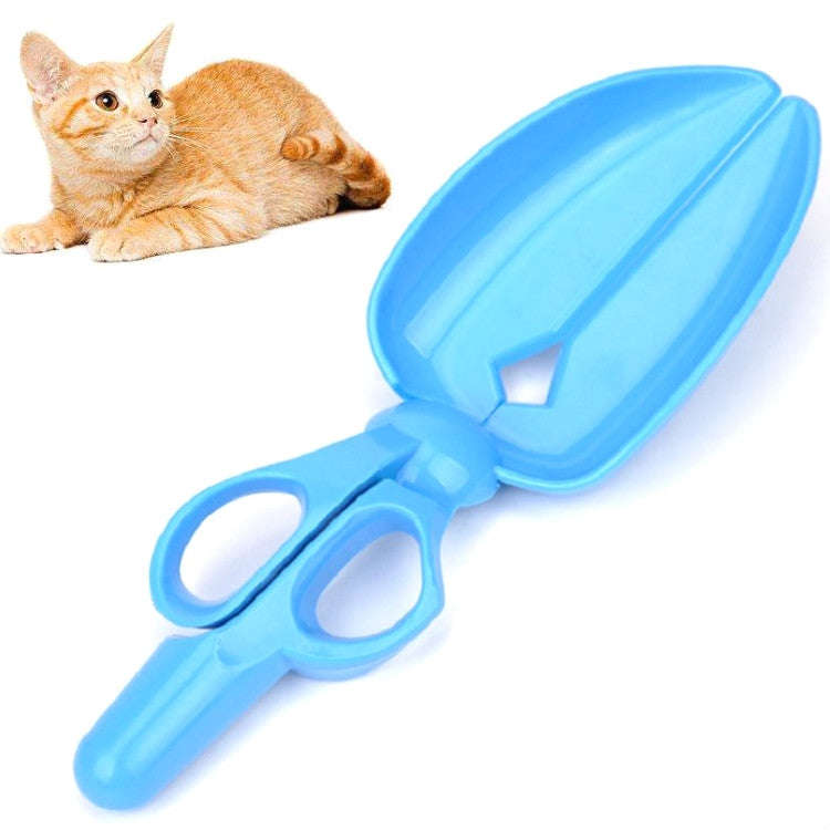 Dog Cat Pit Picker Pet Manure Picker Scissor Type Poop Shovel Pet Cleaning Products(Blue)