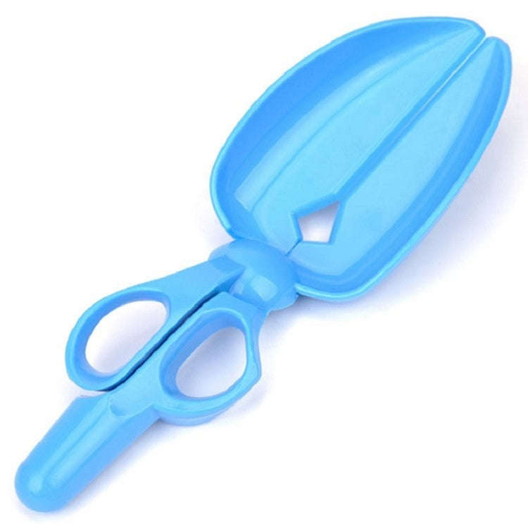 Dog Cat Pit Picker Pet Manure Picker Scissor Type Poop Shovel Pet Cleaning Products(Blue)