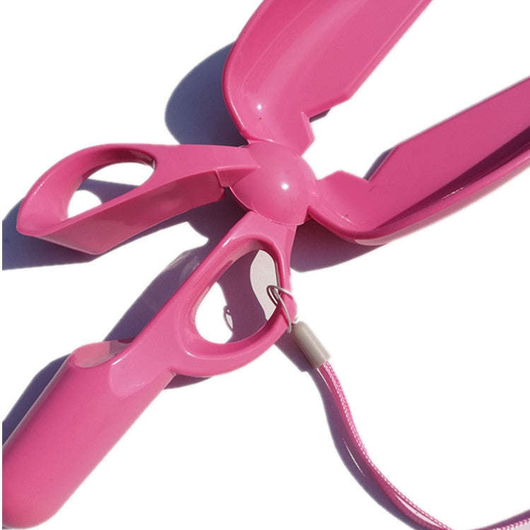 Dog Cat Pit Picker Pet Manure Picker Scissor Type Poop Shovel Pet Cleaning Products(Pink)