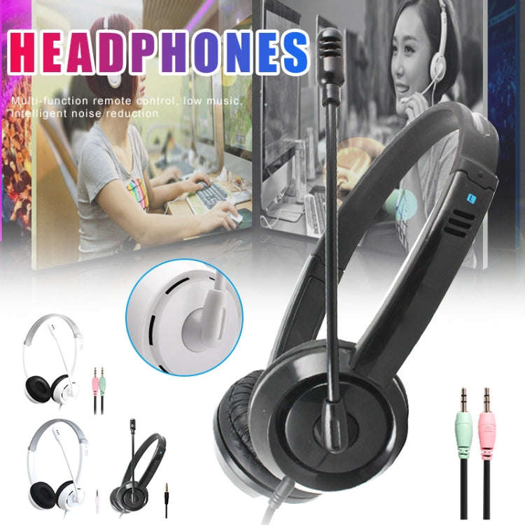 DANYIN DT326 Head-mounted Desktop Computer Children Learning Wire Headset with Microphone, Cable ...
