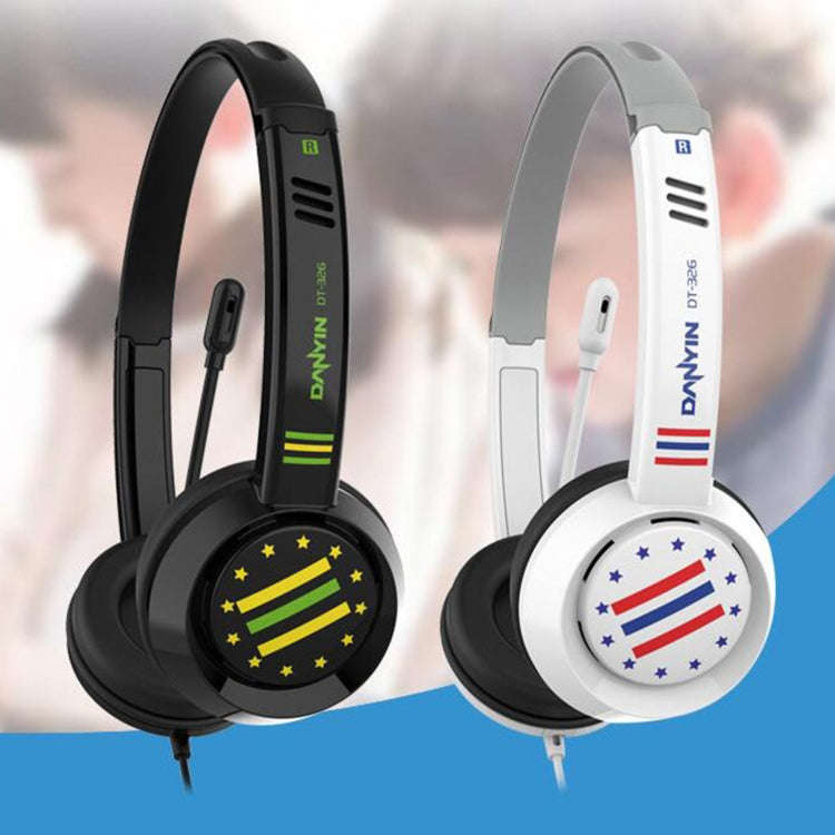 DANYIN DT326 Head-mounted Desktop Computer Children Learning Wire Headset with Microphone, Cable ...