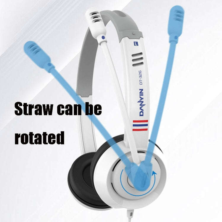 DANYIN DT326 Head-mounted Desktop Computer Children Learning Wire Headset with Microphone, Cable ...