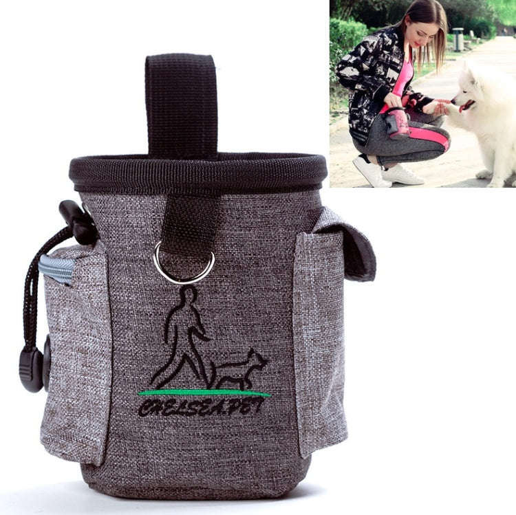 Pet Training Waist Bag Outdoor Multifunctional Snack Bag Pet Supplies(Grey)
