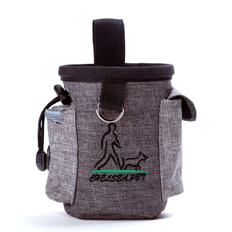 Pet Training Waist Bag Outdoor Multifunctional Snack Bag Pet Supplies(Grey)