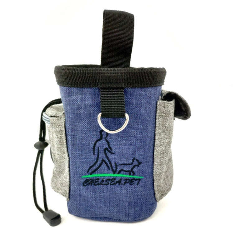 Pet Training Waist Bag Outdoor Multifunctional Snack Bag Pet Supplies(Denim Blue)