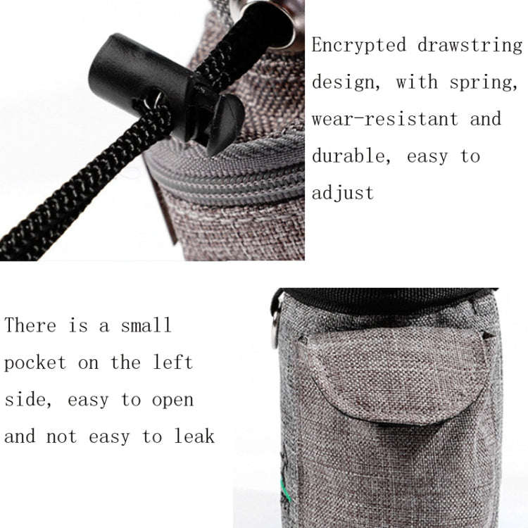 Pet Training Waist Bag Outdoor Multifunctional Snack Bag Pet Supplies(Light Pink)