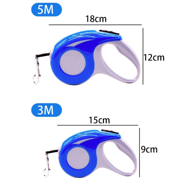 Automatic Pet Traction Device Household Dog Walking Retractable Traction Rope, Length:3m(Blue)