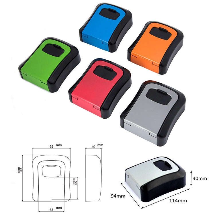 HG2 Arc Wall Mounted Password Key Box(Black)