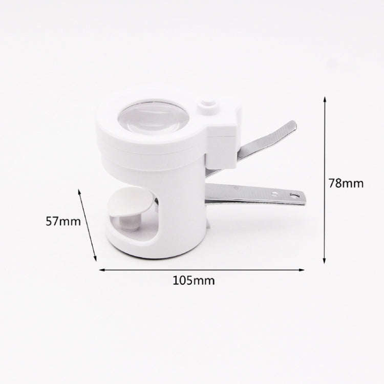 Detachable With LED Light HD 3.5 Times Old Man Nail Clippers Magnifying Glass