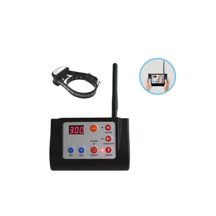 2 In 1 Smart Wireless Waterproof Fence Remote Dog Trainer with Collar, Style:700G(US Plug)