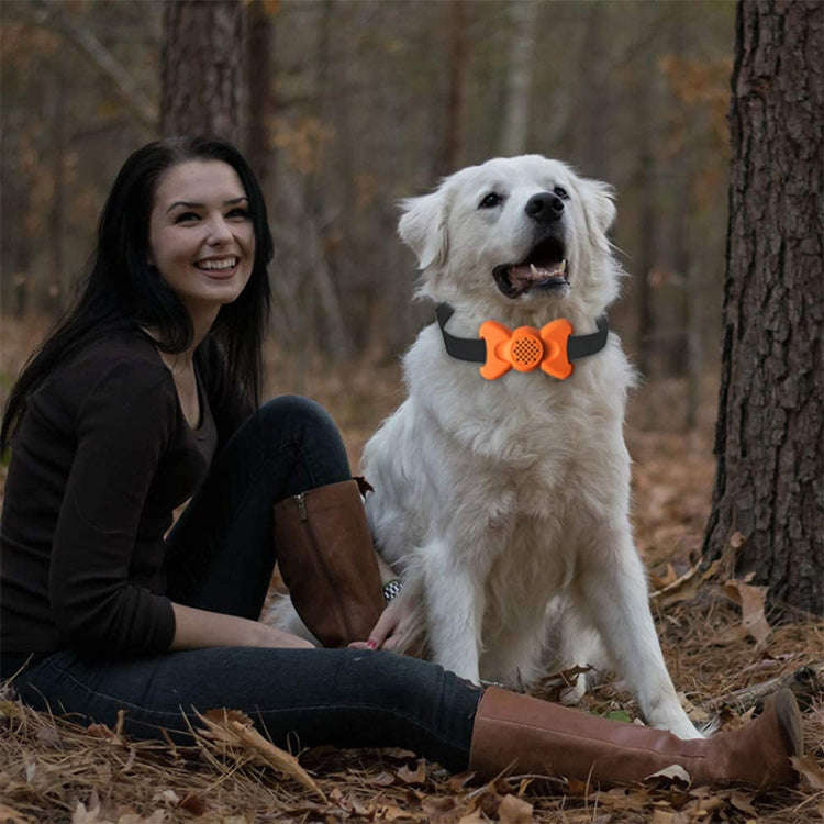 Automatic Voice Control Bark Arrester Collar Pet Supplies Trainer(Orange)