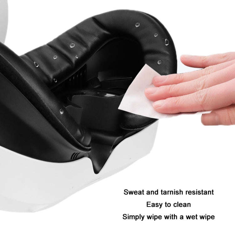 For PICO 4 Sponge Leather Magnetic Blackout Sweat Face Cover