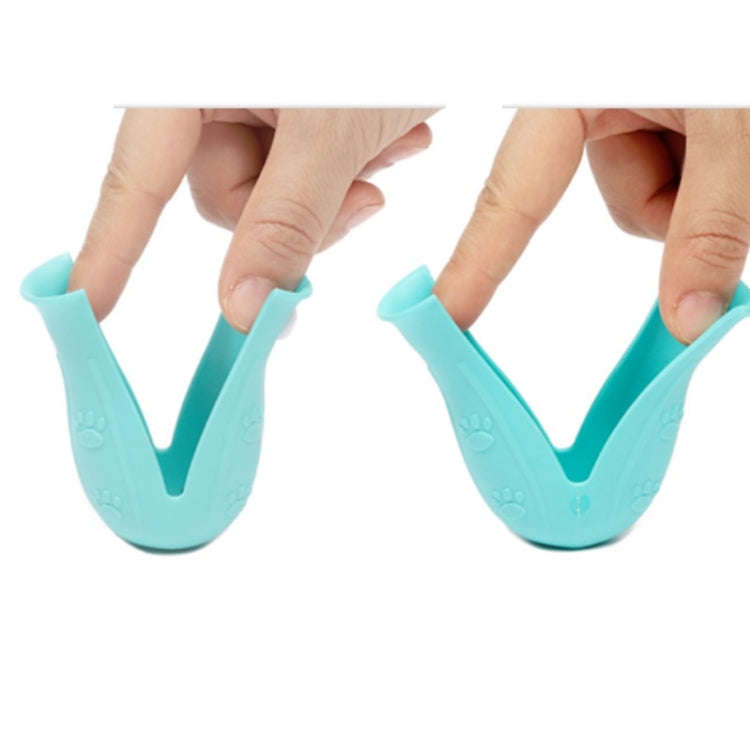 4pcs/pack Cat Bathing Scratch-Proof Foot Cover(Light Green)
