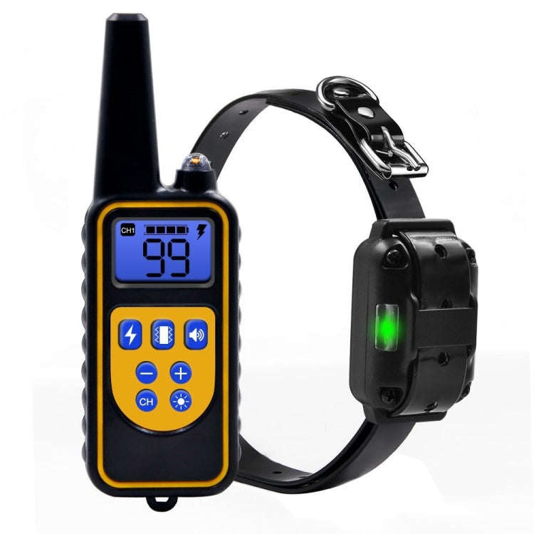 Bark Stopper Dog Training Device Dog Collar with Electric Shock Vibration Warning(AU Plug)