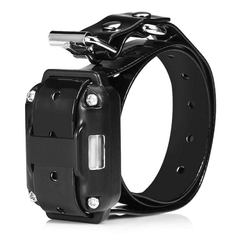 Bark Stopper Dog Training Device Dog Collar with Electric Shock Vibration Warning(US Plug)