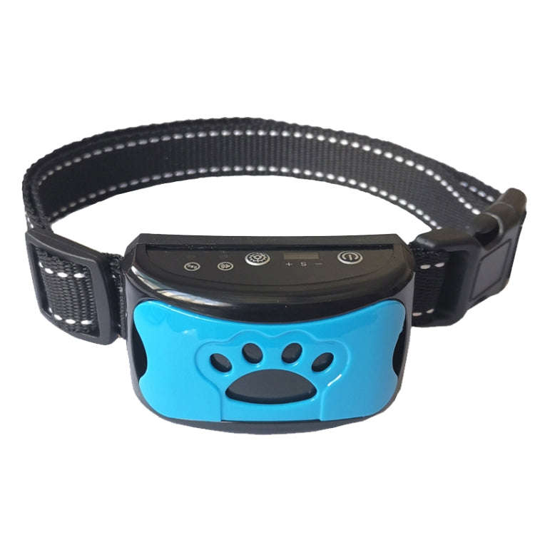 Rechargeable Waterproof Intelligent Identification Automatic Lock Bark Stop(Sky Blue)