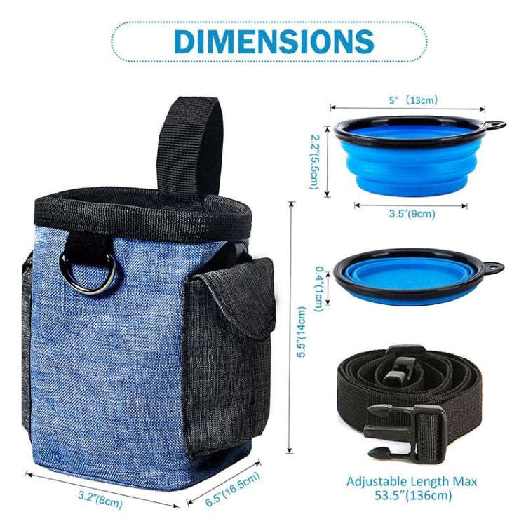 Dog Training Bag Outing Food Snacks Garbage Bag Dog Outing Training Waist Bag Pet Training Bag, S...