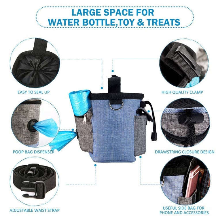 Dog Training Bag Outing Food Snacks Garbage Bag Dog Outing Training Waist Bag Pet Training Bag, S...