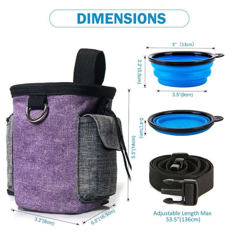 Pet Training Waist Bag With Belt Portable Outing Training Pet Snack Bag, Specification: Waist Bag...