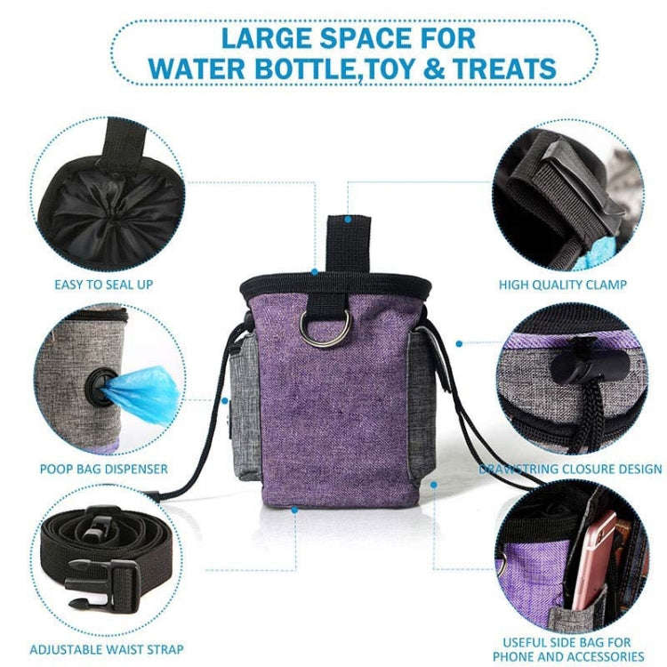 Pet Training Waist Bag With Belt Portable Outing Training Pet Snack Bag, Specification: Waist Bag...