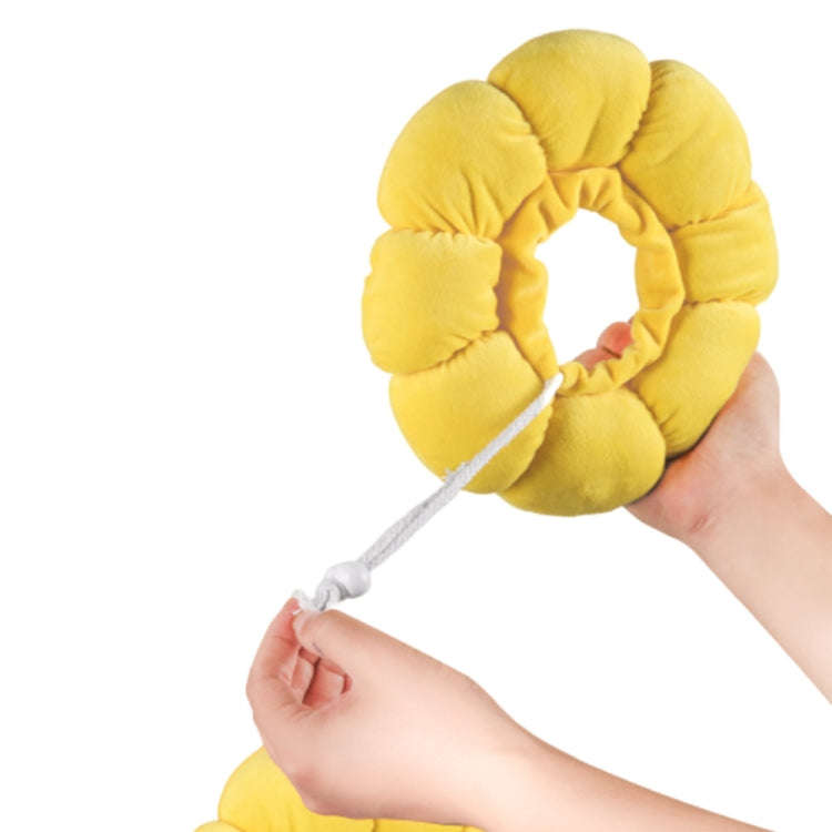 Pet Supplies Cat Headgear Cat Toy Anti-Bite Ring, Specification: XS(Golden Yellow)