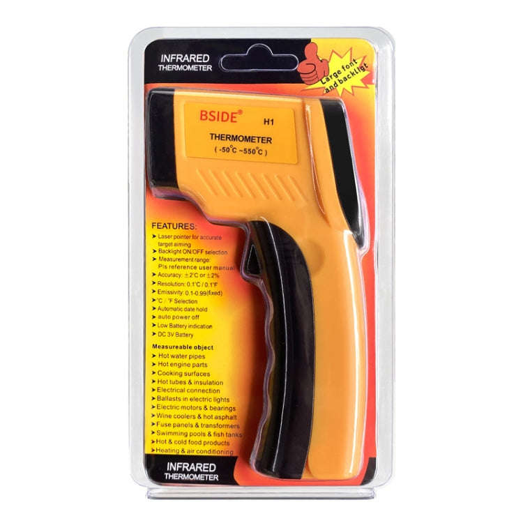 BSIDE H1 550 Degree Celsius Infrared Thermometer Handheld Non-Contact Thermometer