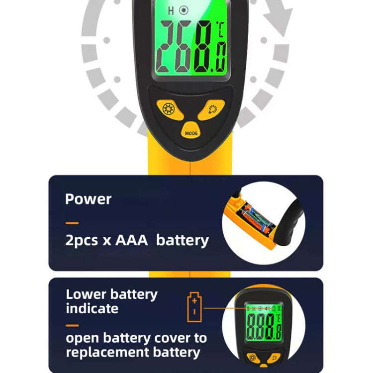 BSIDE H1 550 Degree Celsius Infrared Thermometer Handheld Non-Contact Thermometer