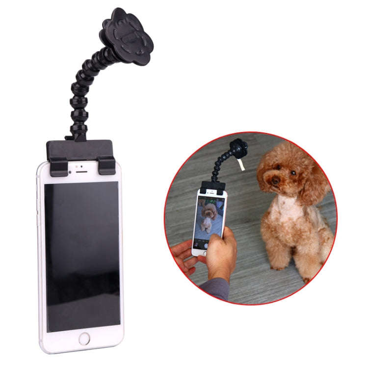 Pet Camera Artifact Dog Cat Looking At Camera Phone Clip(Black)