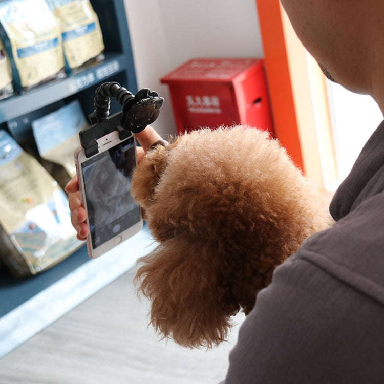 Pet Camera Artifact Dog Cat Looking At Camera Phone Clip(White)