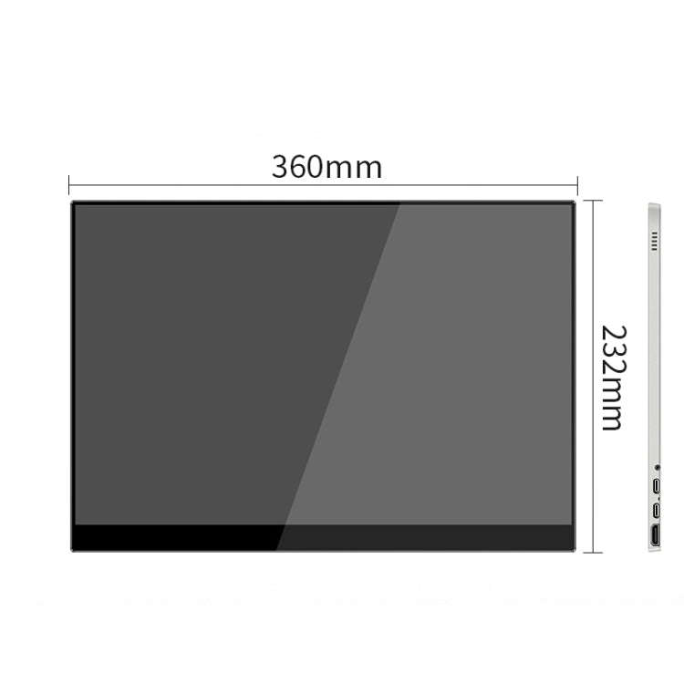 15.6 Inch Portable 1080P Display, Style:Touch Version