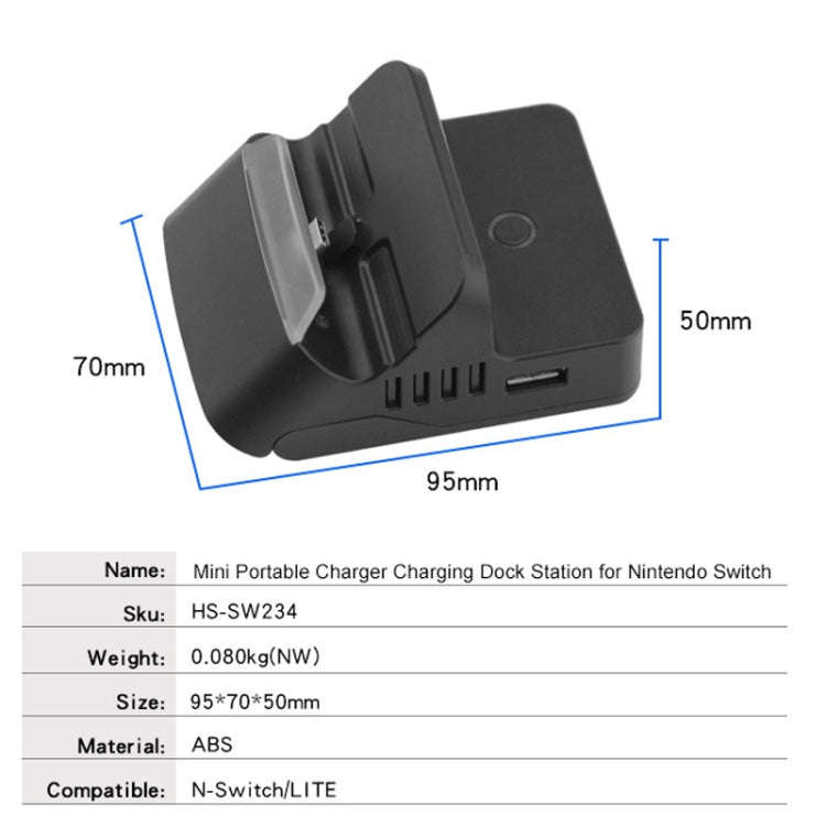 Video Projection Converter Cooling Portable Charging Base For Switch, Color of the product: Bluet...