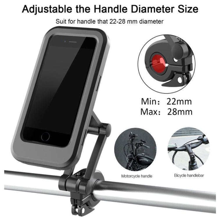 Motorcycle Rearview Mirror Mobile Phone Bracket Locomotive Mobile Phone Bracket Bicycle Handle Wa...