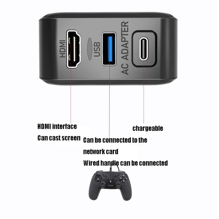 Multi-Function Projection And Charging AC Adapter Base Support Android/PC/Lite For Switch, Specif...