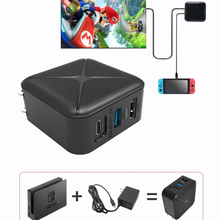 Multi-Function Projection And Charging AC Adapter Base Support Android/PC/Lite For Switch, Specif...