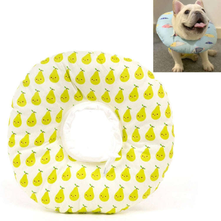 Cat Anti-Lick And Anti-Bite Soft Ring Dog Collar Pet Supplies, Size:XS(Green Pear)