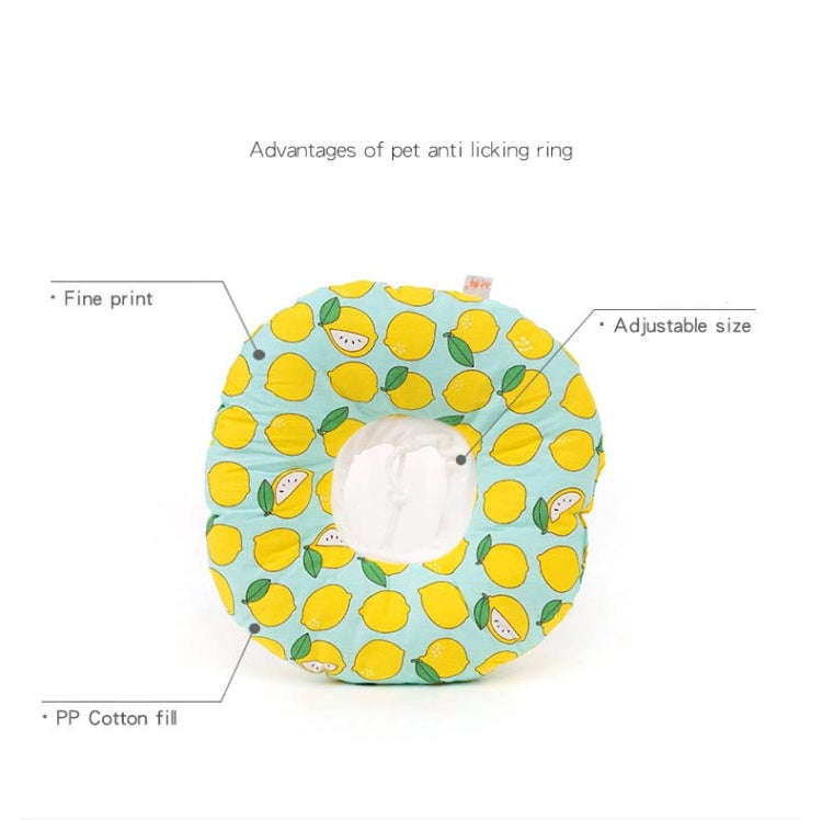 Cat Anti-Lick And Anti-Bite Soft Ring Dog Collar Pet Supplies, Size:XS(Green Pear)