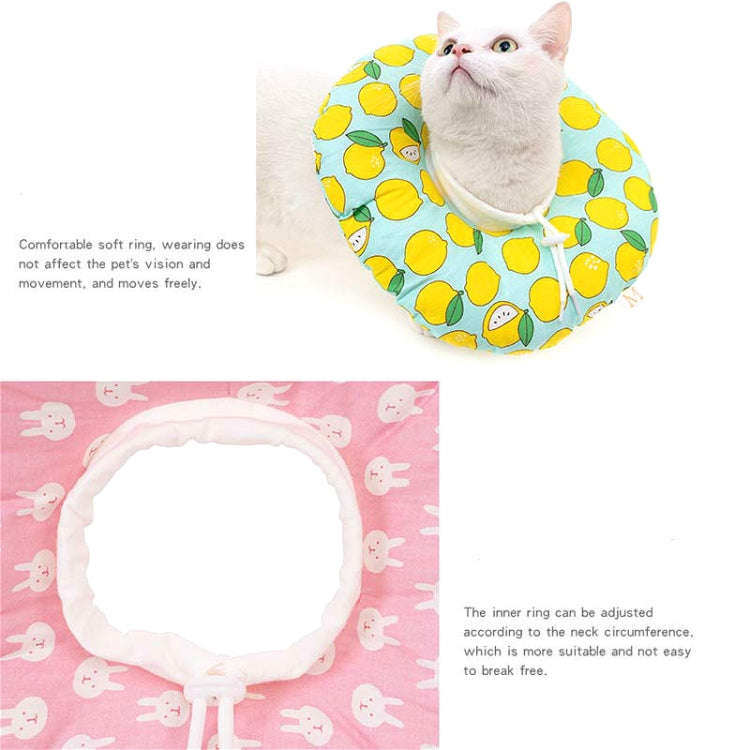 Cat Anti-Lick And Anti-Bite Soft Ring Dog Collar Pet Supplies, Size:XS(Green Pear)