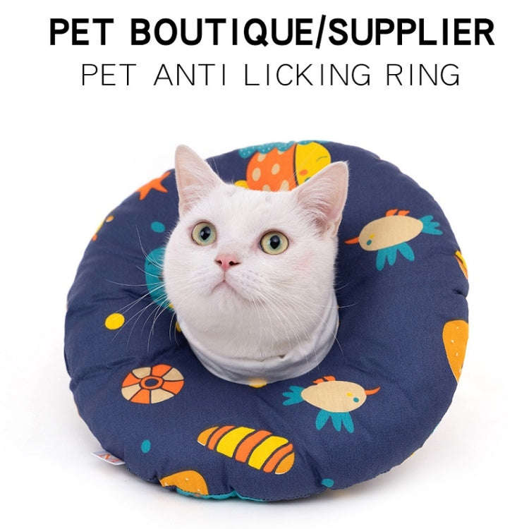 Cat Anti-Lick And Anti-Bite Soft Ring Dog Collar Pet Supplies, Size:XS(Green Pear)