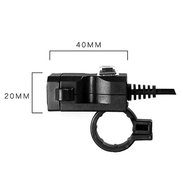 Dual USB Port 12V Waterproof Motorbike Motorcycle Handlebar Charger 5V 1A/2.1A Adapter Power Supp...