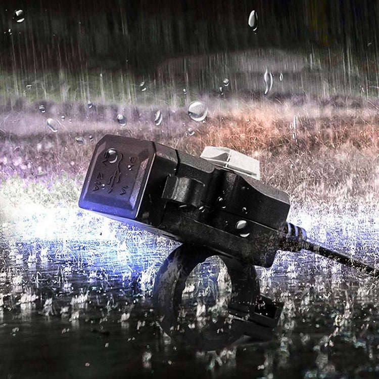 Dual USB Port 12V Waterproof Motorbike Motorcycle Handlebar Charger 5V 1A/2.1A Adapter Power Supp...