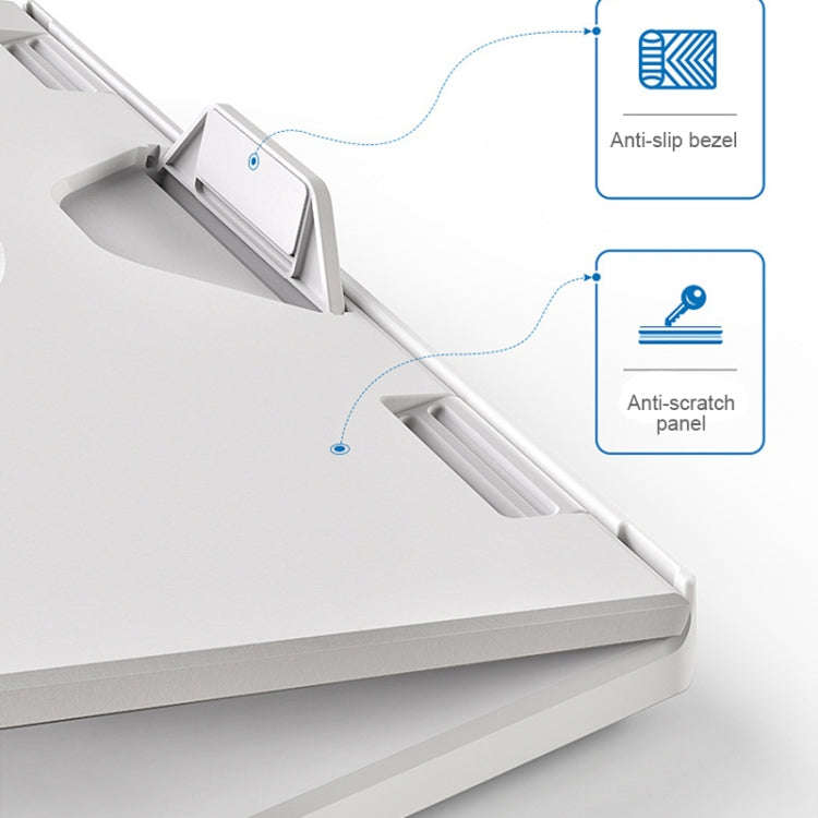 Multifunctional Folding Notebook Stand Monitor Increase Rack, Colour: Tripod (White)