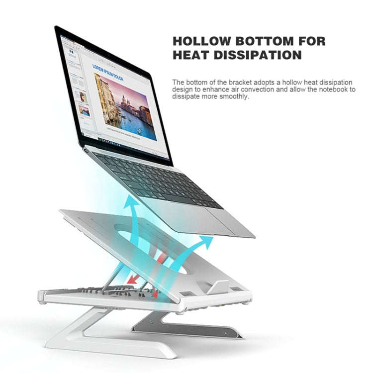 Multifunctional Folding Notebook Stand Monitor Increase Rack, Colour: Tripod (White)