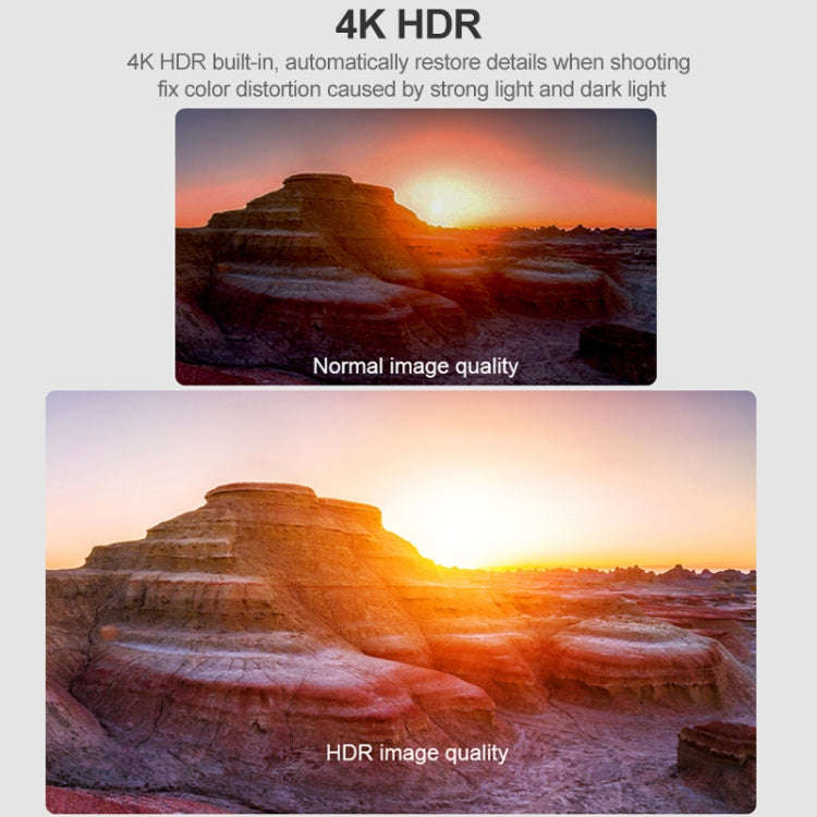 ORDRO EP7 4K Head-Mounted  Auto Focus Live Video Smart Sports Camera, Style:Without Remote Contro...