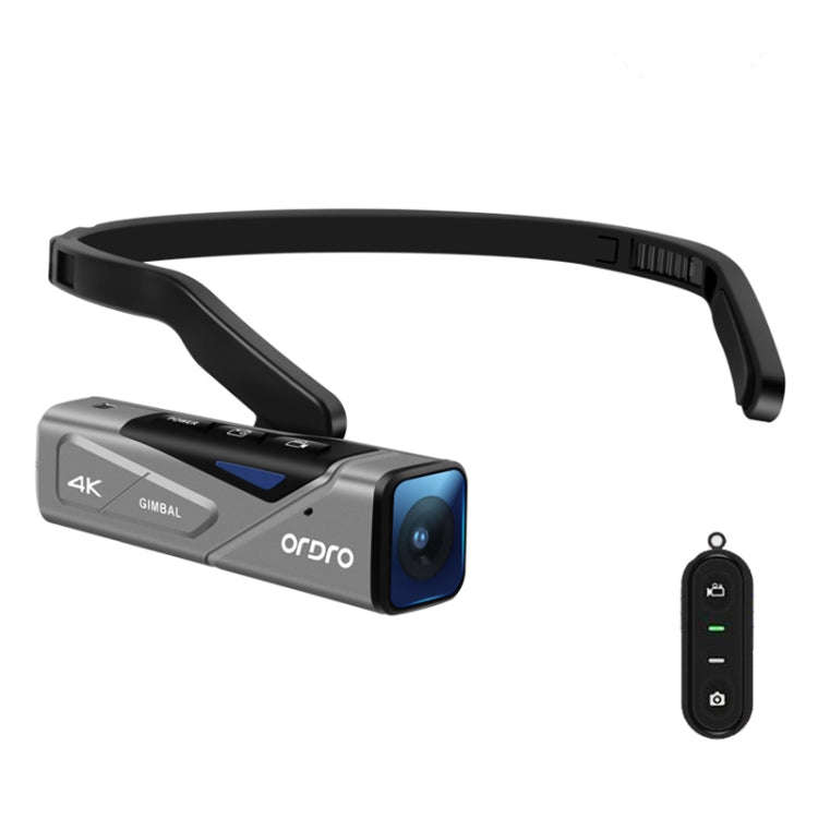 ORDRO EP7 4K Head-Mounted  Auto Focus Live Video Smart Sports Camera, Style:With Remote Control(S...