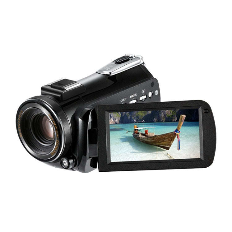 ORDRO AC5 4K HD Night Vision WiFi 12X Optical Zoom Digital Video DV Camera Camcorder, Style:Stand...