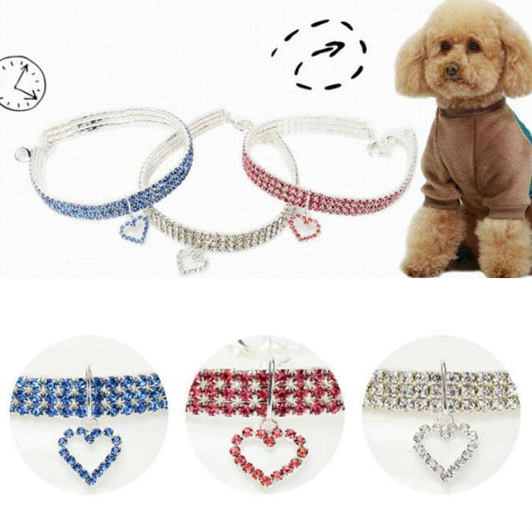 Pet Supplies Elastic Love Cats And Dogs Accessories Pet Collars, Size:S(Red)