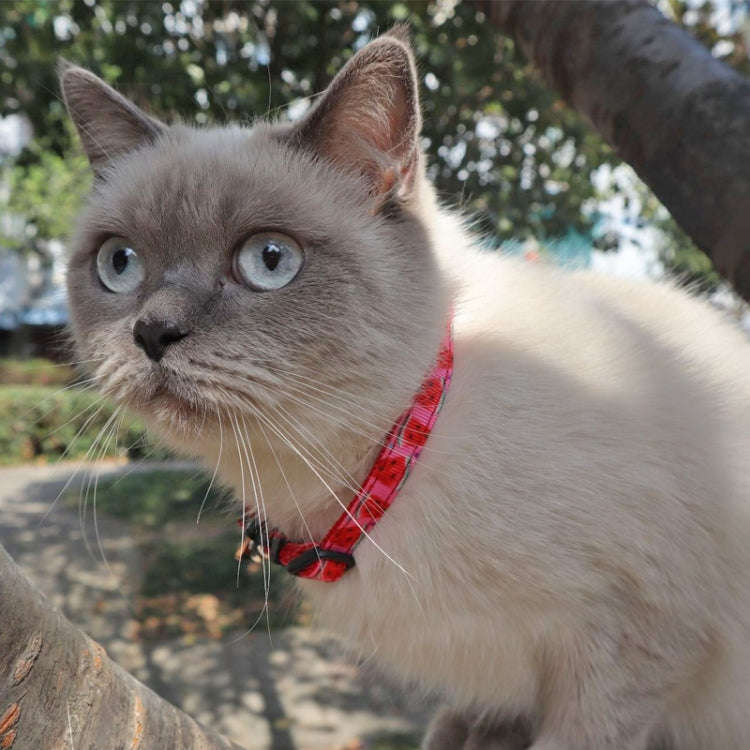 Pet Webbing Fruit Cat Collar With Fruit Accessories Bell Pet Collar, Size:1x28cm(Watermelon)