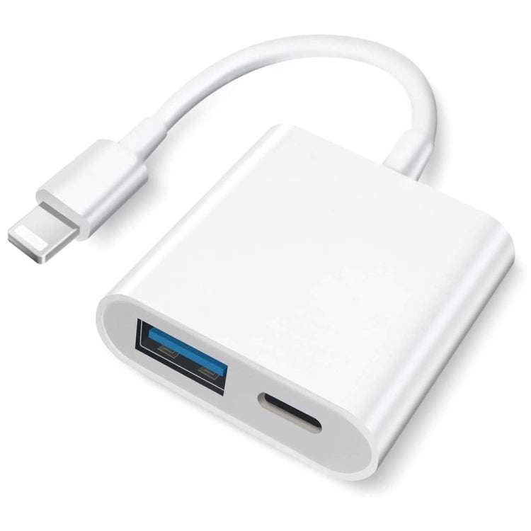 8 Pin To USB2.0+8 Pin Interface OTG Sdapter, Support IOS System(Upgrade)