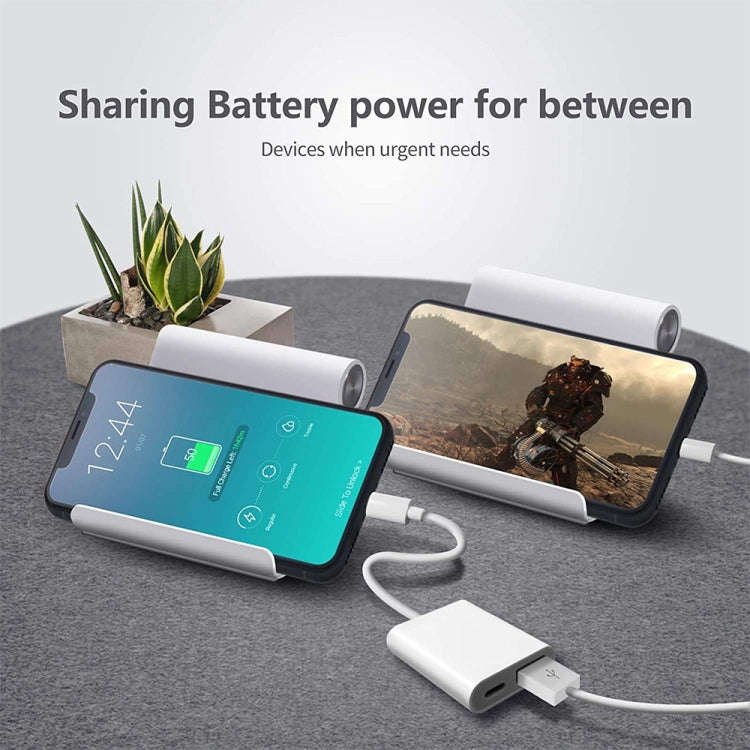 8 Pin To USB2.0+8 Pin Interface OTG Sdapter, Support IOS System(Upgrade)